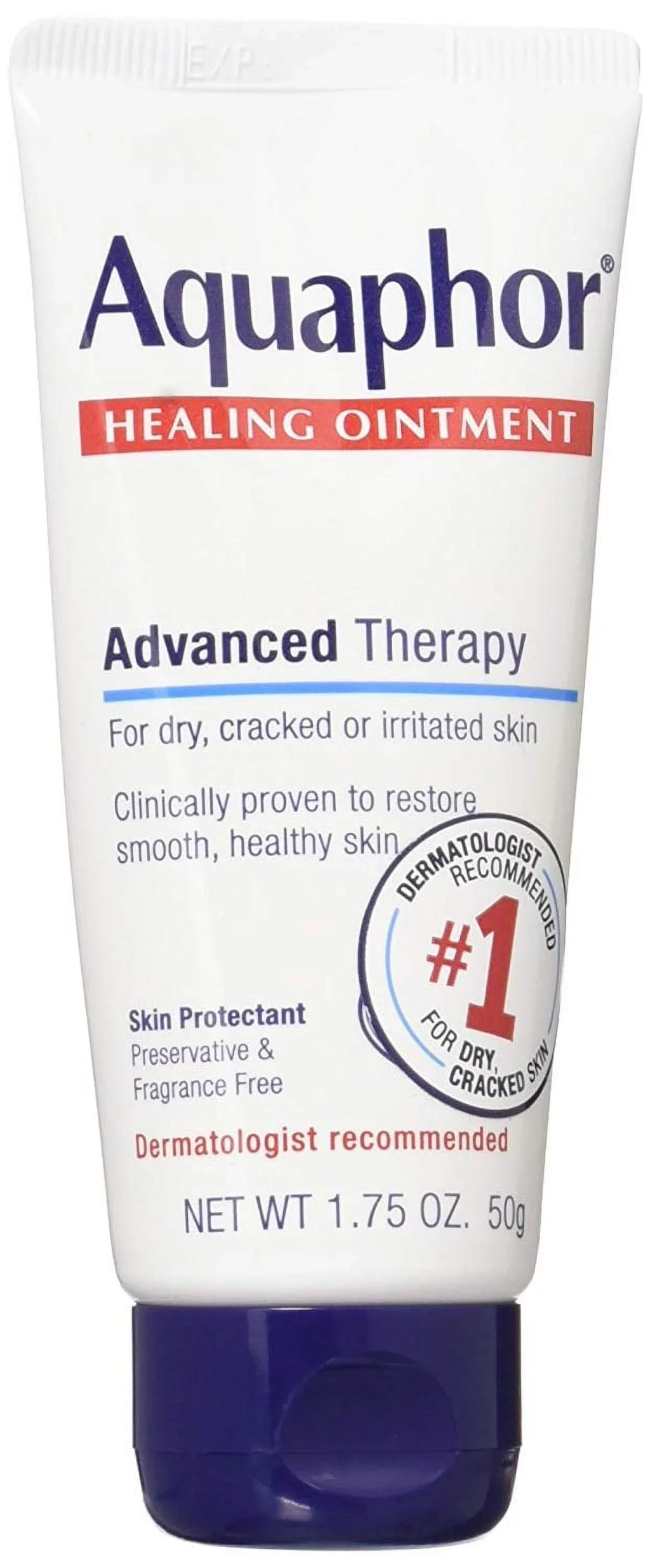 Aquaphor Healing Ointment - Travel Size Protectant for Cracked Skin - Dry Hands, Heels, Elbows, Lips, 1.75 Oz (Pack of 3) - Packaging May Vary