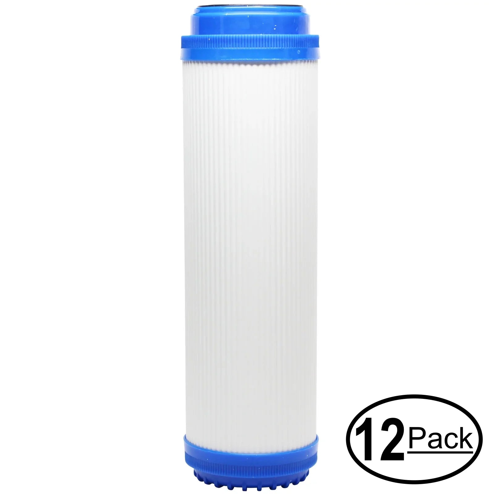 12-Pack Replacement for iSpring HC14 Granular Activated Carbon Filter - Universal 10-inch Cartridge for iSpring 123Filter Whole-house Water Filter Housing Clear 10 - Denali Pure Brand