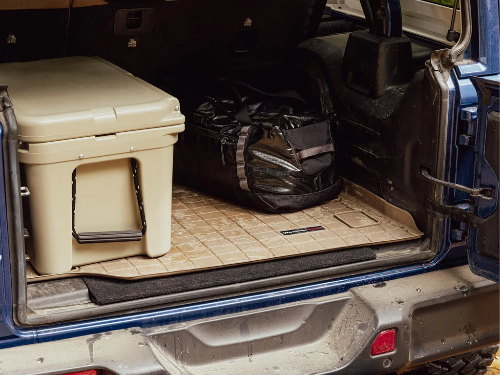 Environment Cargo Trunk Liner with Bumper Protector Matching with 2015-2016 Nissan Murano - Behind 2nd Row Seating With Bumper Protector, Cocoa