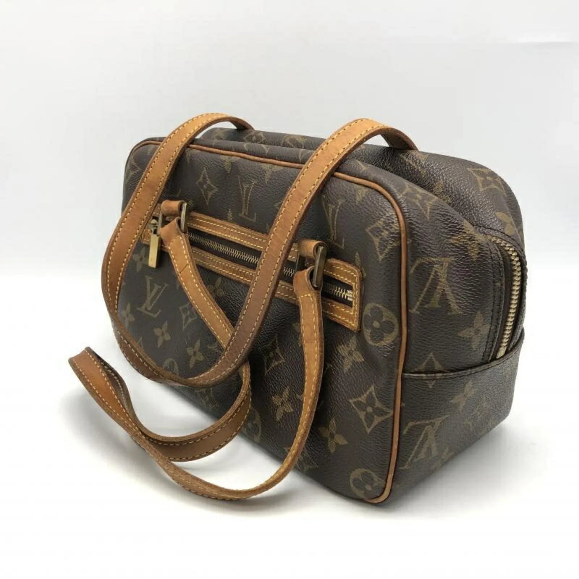 Pre-Owned LOUIS VUITTON Shite MM Handbag M51182 Monogram Brown Louis Vuitton (Good)