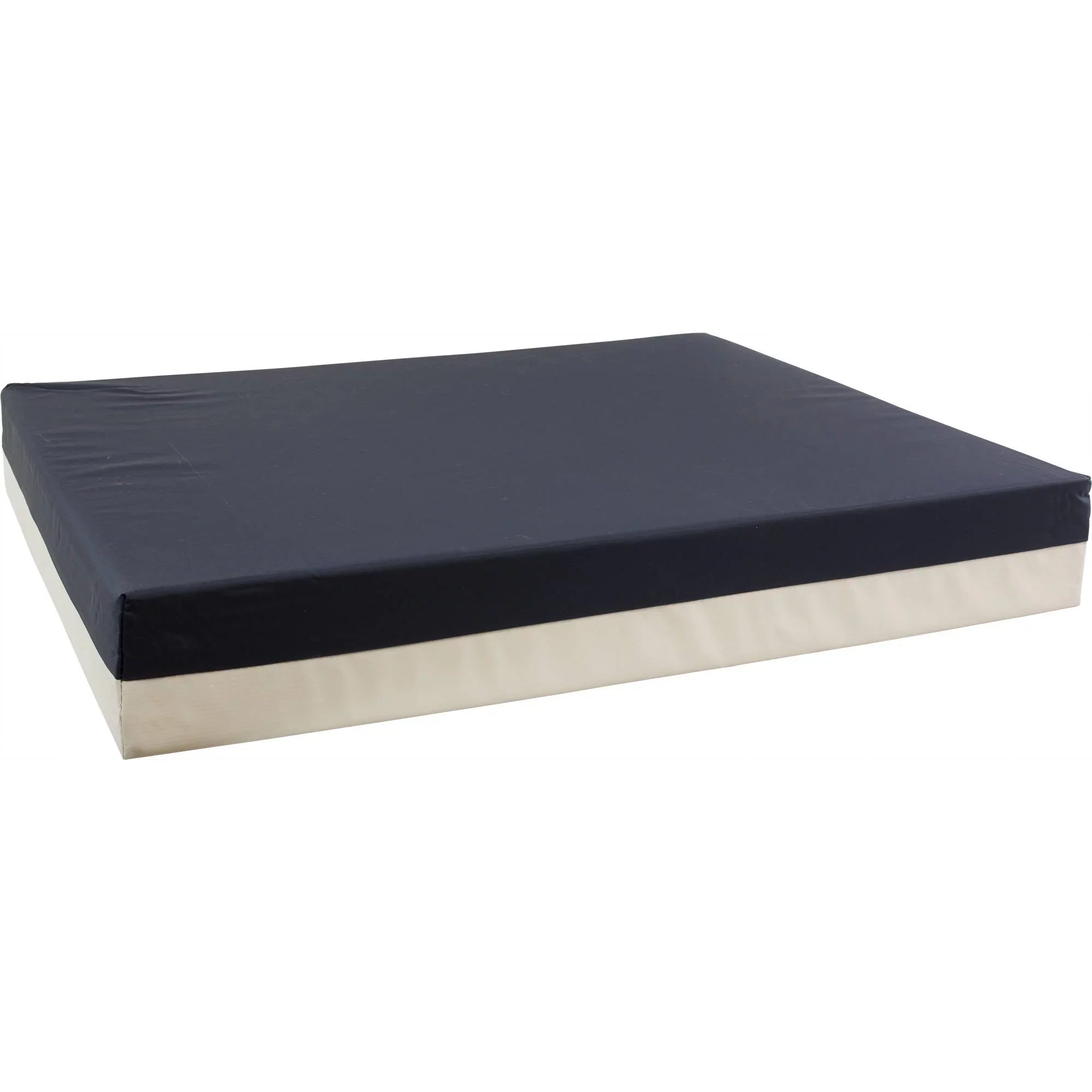 Roscoe Foam Wheelchair Cushion with Nylon Protection for Pain Relief (20'' x 18'' x 3'') Navy/Gray