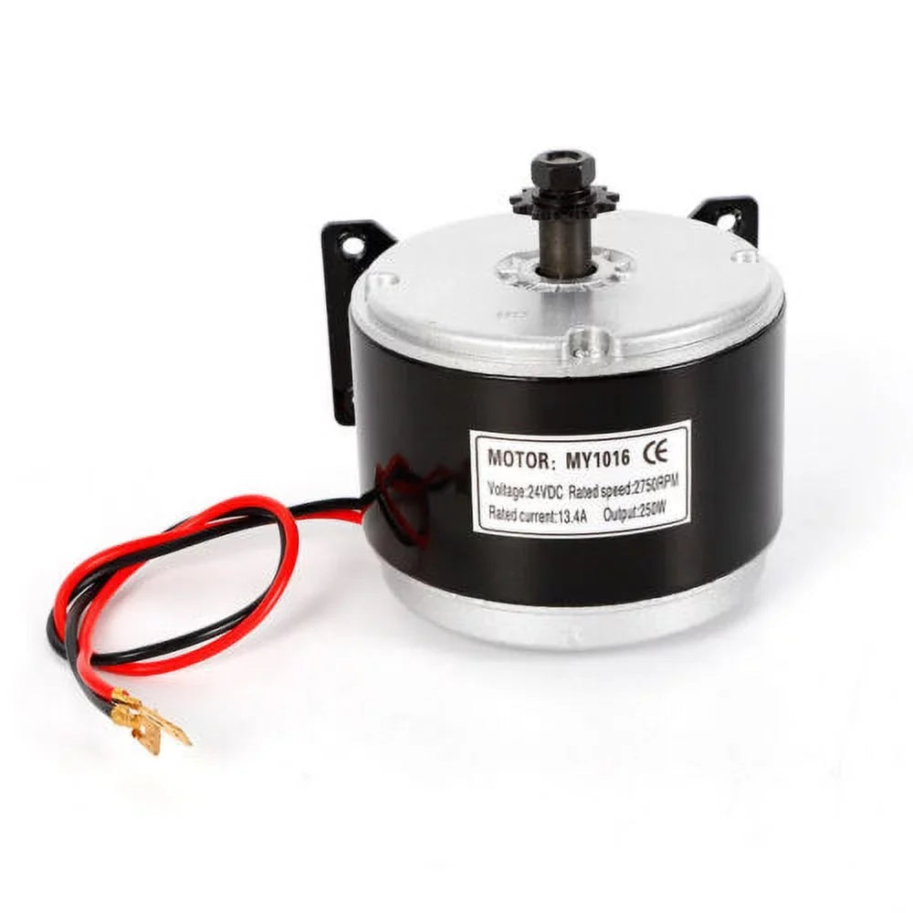 250W Electric Brush DC Motor 24V Permanent Magnet Brush Motor for Scooter Bike