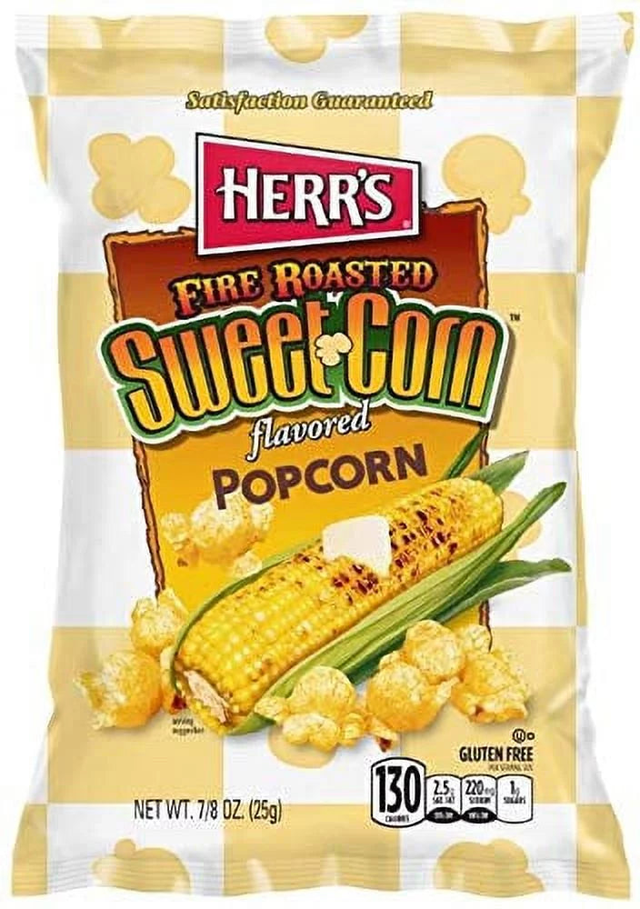 Herr's Fire Roasted Sweet Corn Popcorn 25 Grams PACK OF 30