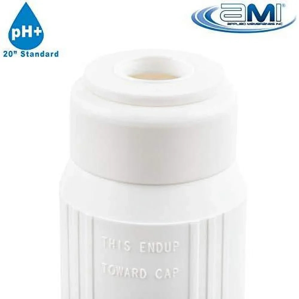 INC Ph Neutralization Water Filter Cartrid | Calcite Filter To Raise Alkalinity Of Low Ph Water | 20" Standard Size Fits 20” Standard Filter Housing | H-F2520CALCITE (20" Standard)