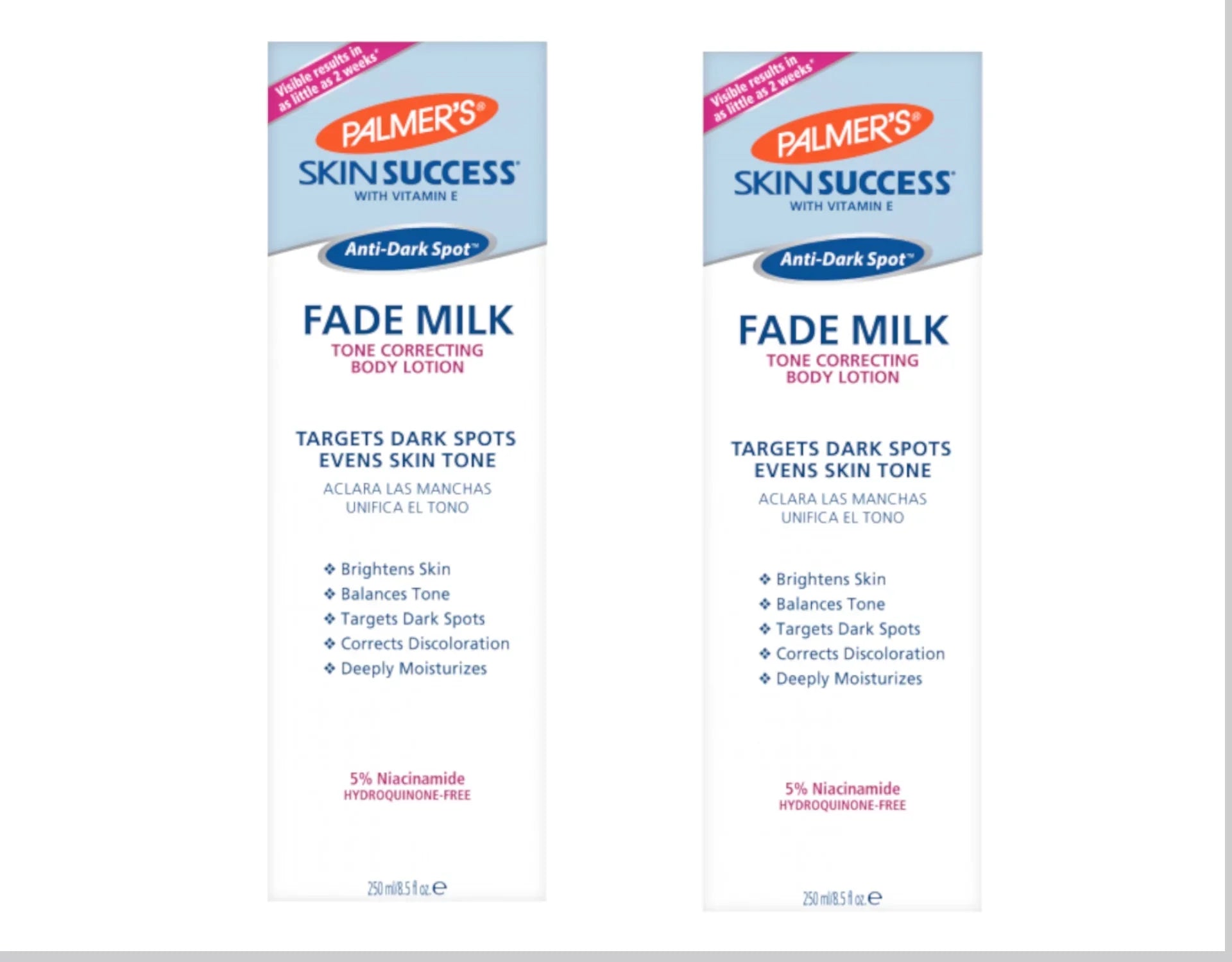 Palmer's Skin Success Anti-Dark Spot Fade Milk Body Lotion 8.5 fl oz Pack of 2