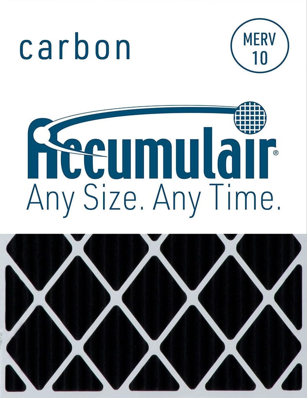 Accumulair Carbon 20x25x2 MERV 10 Odor Eliminating Air Filter (4 Pack)