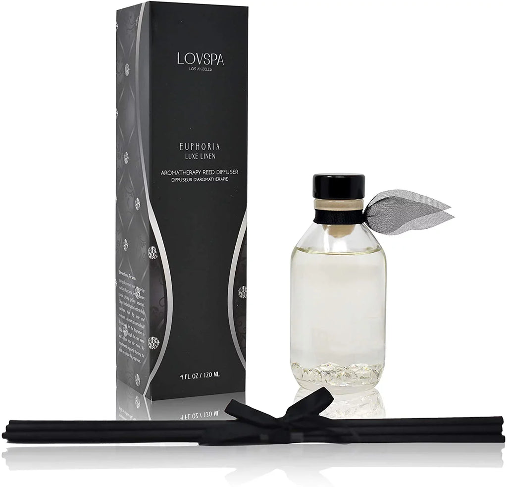 LOVSPA EUPHORIA Luxe Linen Luxury Reed Diffuser Oil Set