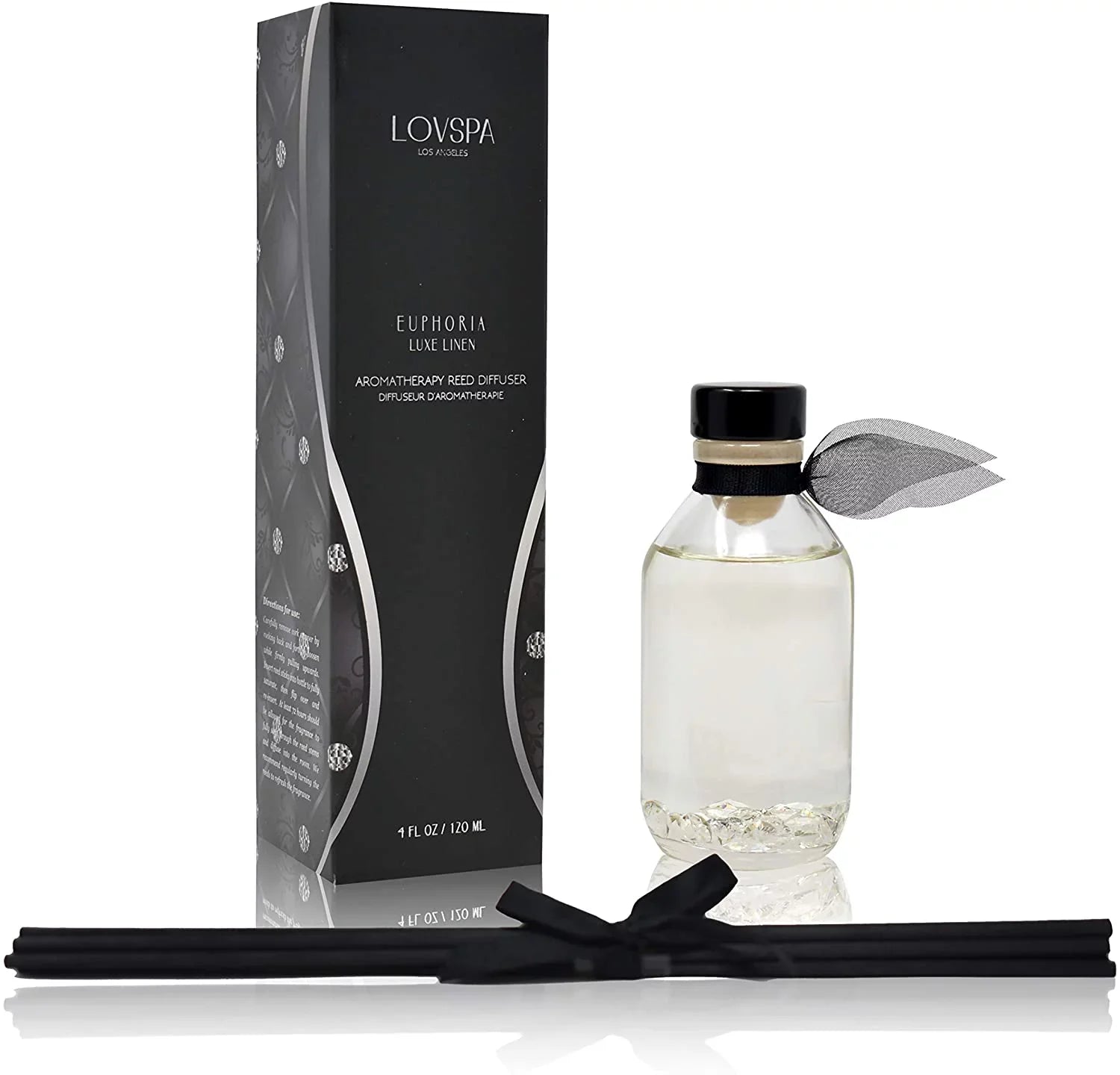LOVSPA EUPHORIA Luxe Linen Luxury Reed Diffuser Oil Set