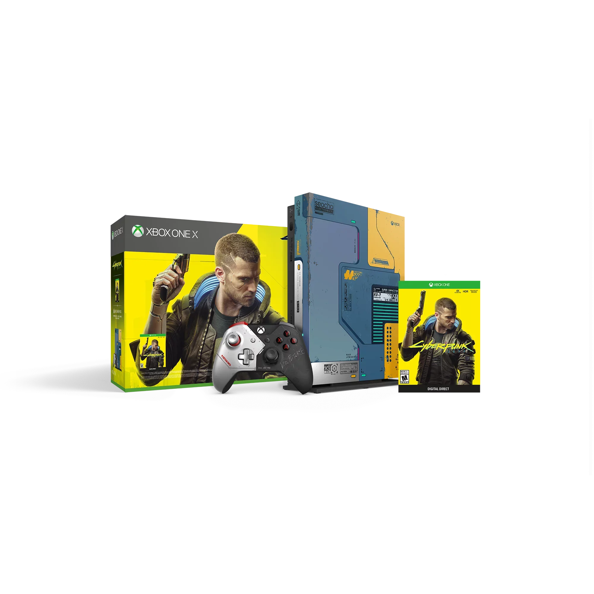New Microsoft Xbox One X [Previous Generation] 1TB Cyberpunk 2077 Console Bundle (Discontinued)
