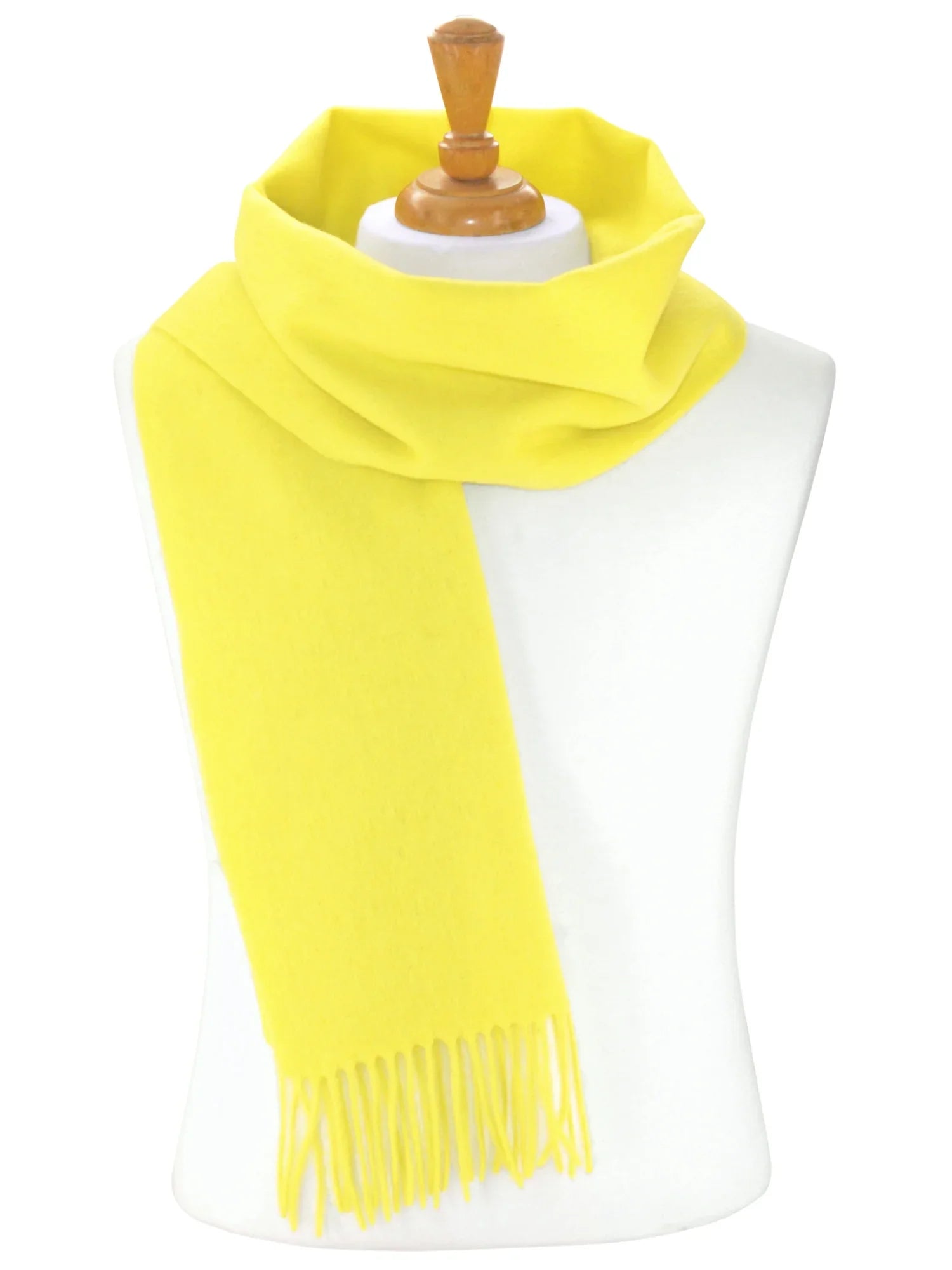 Biagio 100% Wool NECK Scarf Solid Golden Yellow Color Scarve for Men or Women
