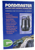 Pondmaster Magnetic Drive Waterfall Pump 2,000 GPH