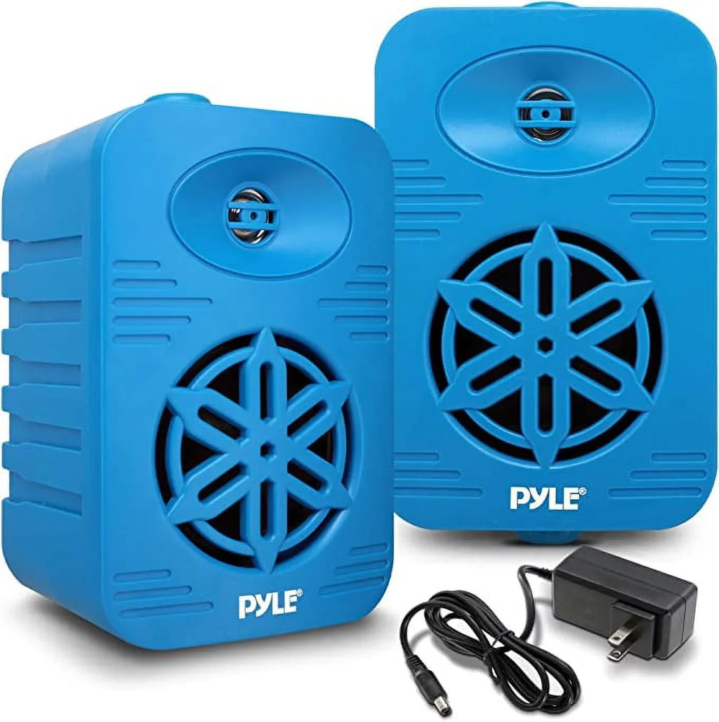 PyleUsa Bluetooth Indoor Outdoor Speakers Pair-500 Watt Dual Waterproof 5.25” 2-Way Full Range Speaker System w/ 1/2” High Compliance Polymer Tweeter-Home, Watercraft Marine,Deck,Patio,Poolside PDWRBT56BL
