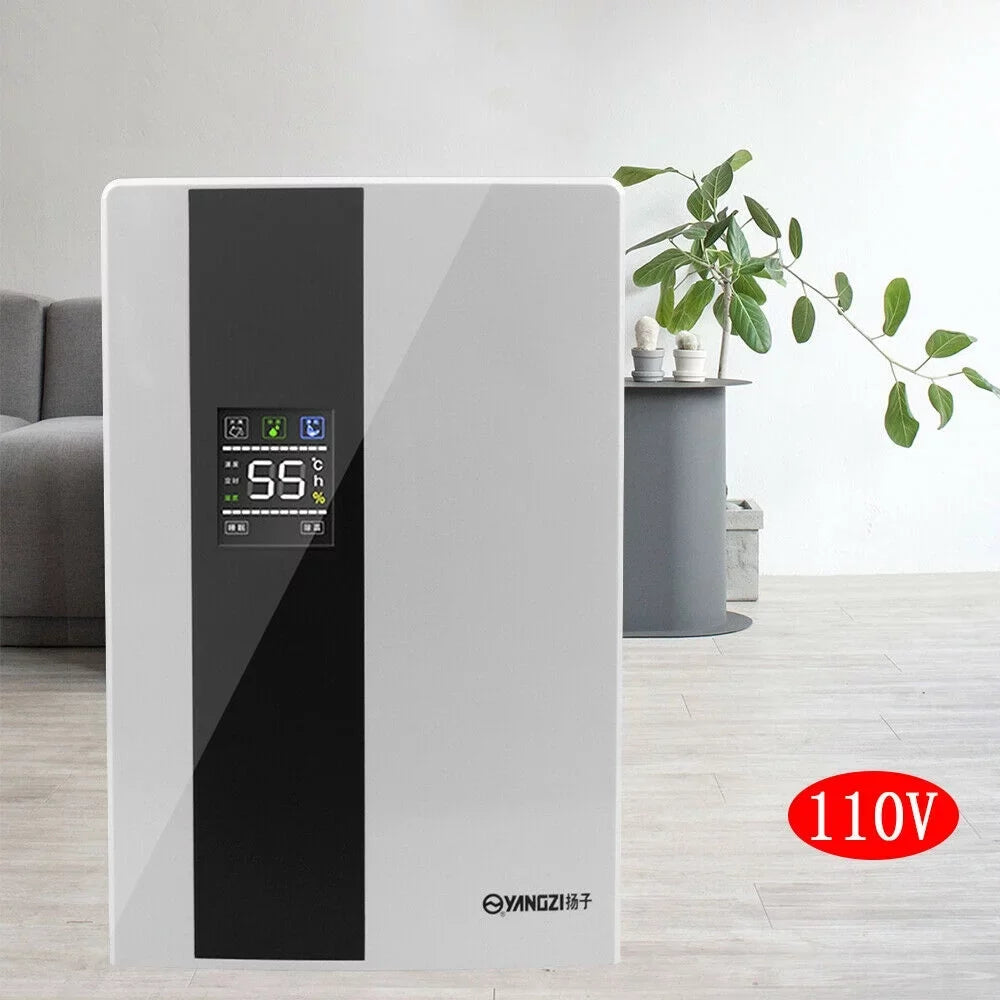 TOOL1SHOoo Portable 2200ml Ultra Quiet Dehumidifier with LCD and Remote Water Tank Dehumidifier