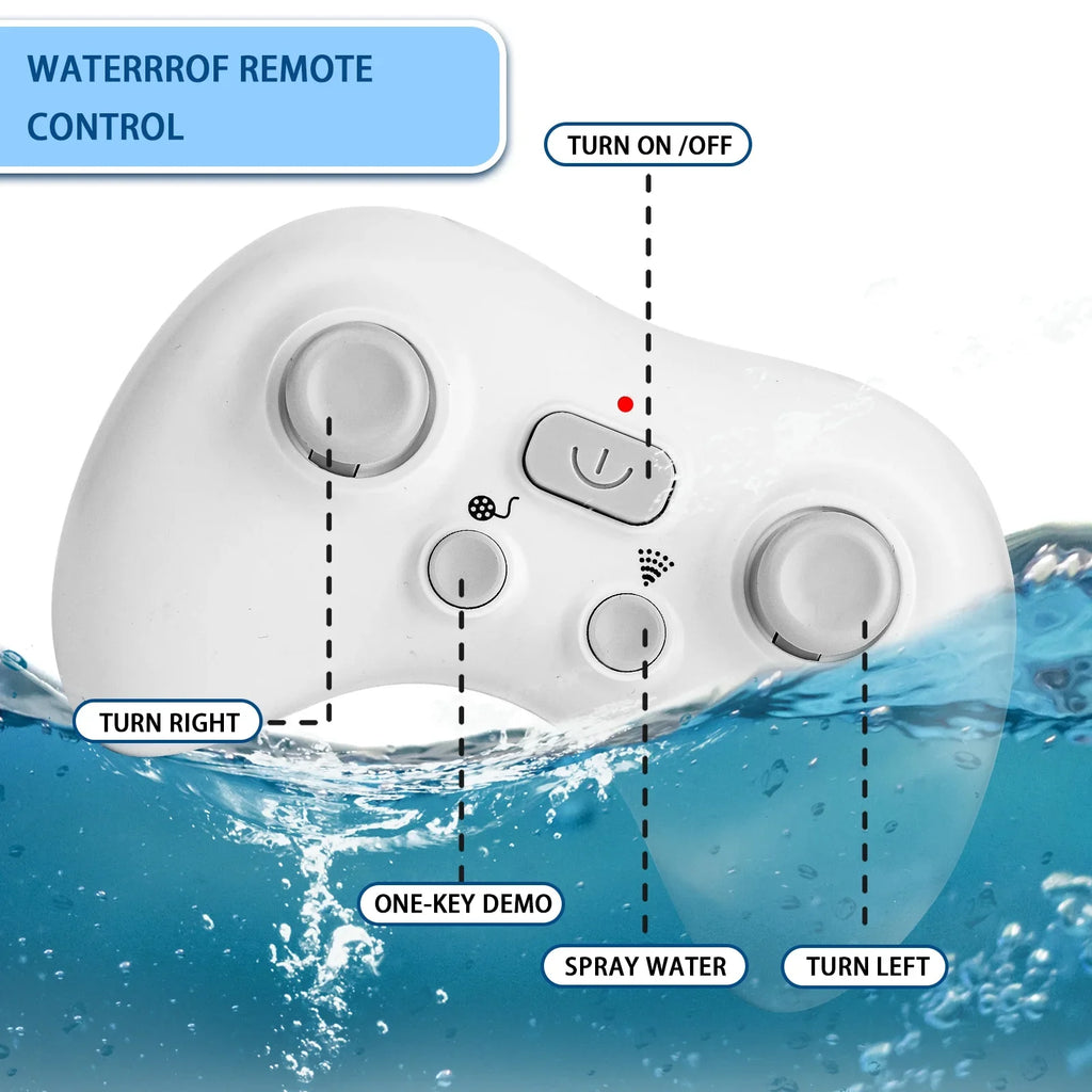 Ant Class Remote Control Whale Toys, RC Shark Spray Water Ship Toy for Boys Girls, Swimming Pool Toys, RC Craft for Kids, Diving Toys for Pool