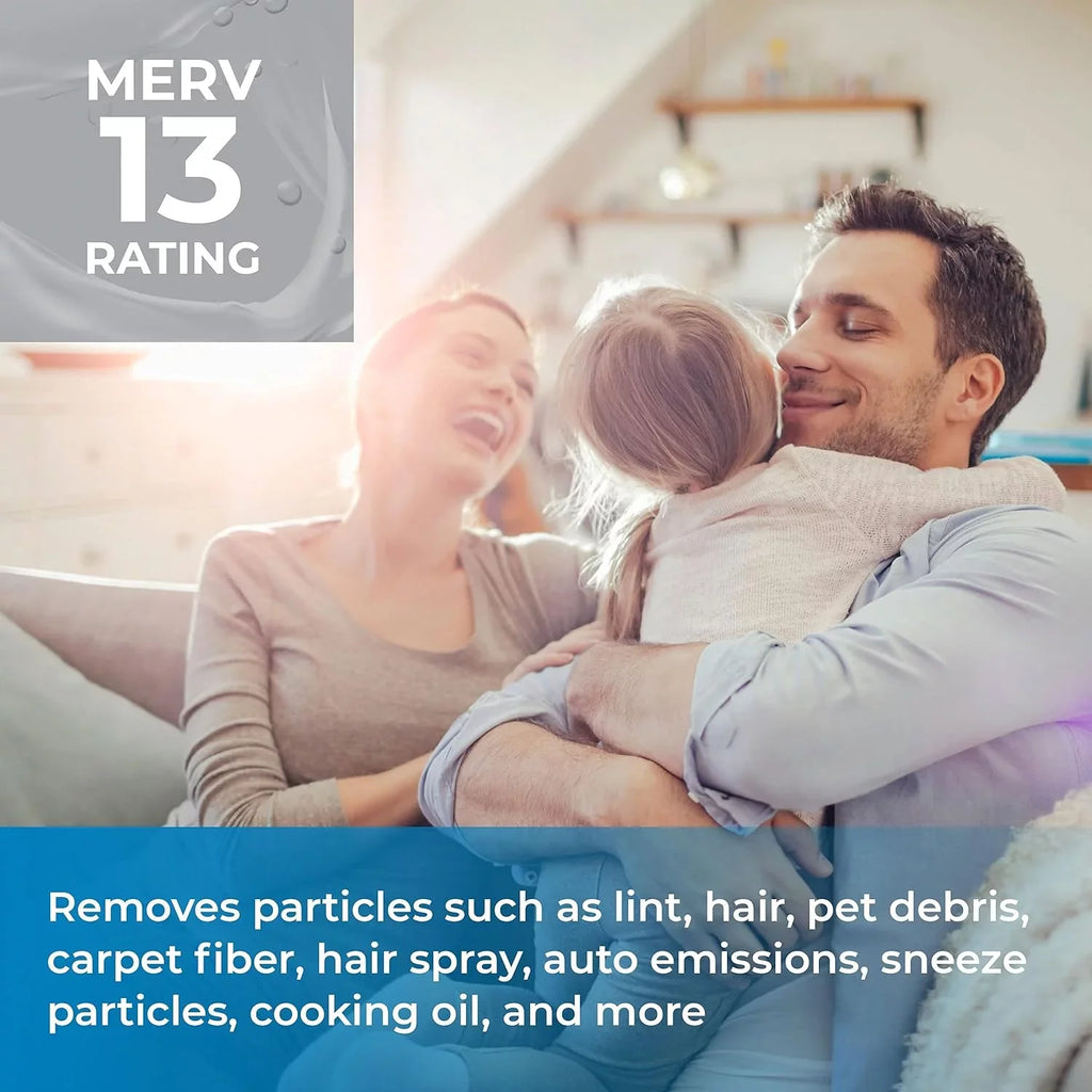 14X18X1 MERV 13 Pleated Air Filters - Made In (6 Pack)
