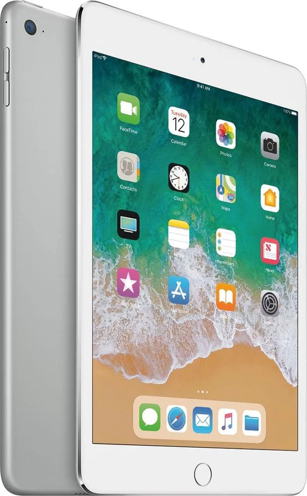 Restored Apple iPad Mini 4 128GB Silver Wi-Fi MK9P2LL/A (Refurbished)