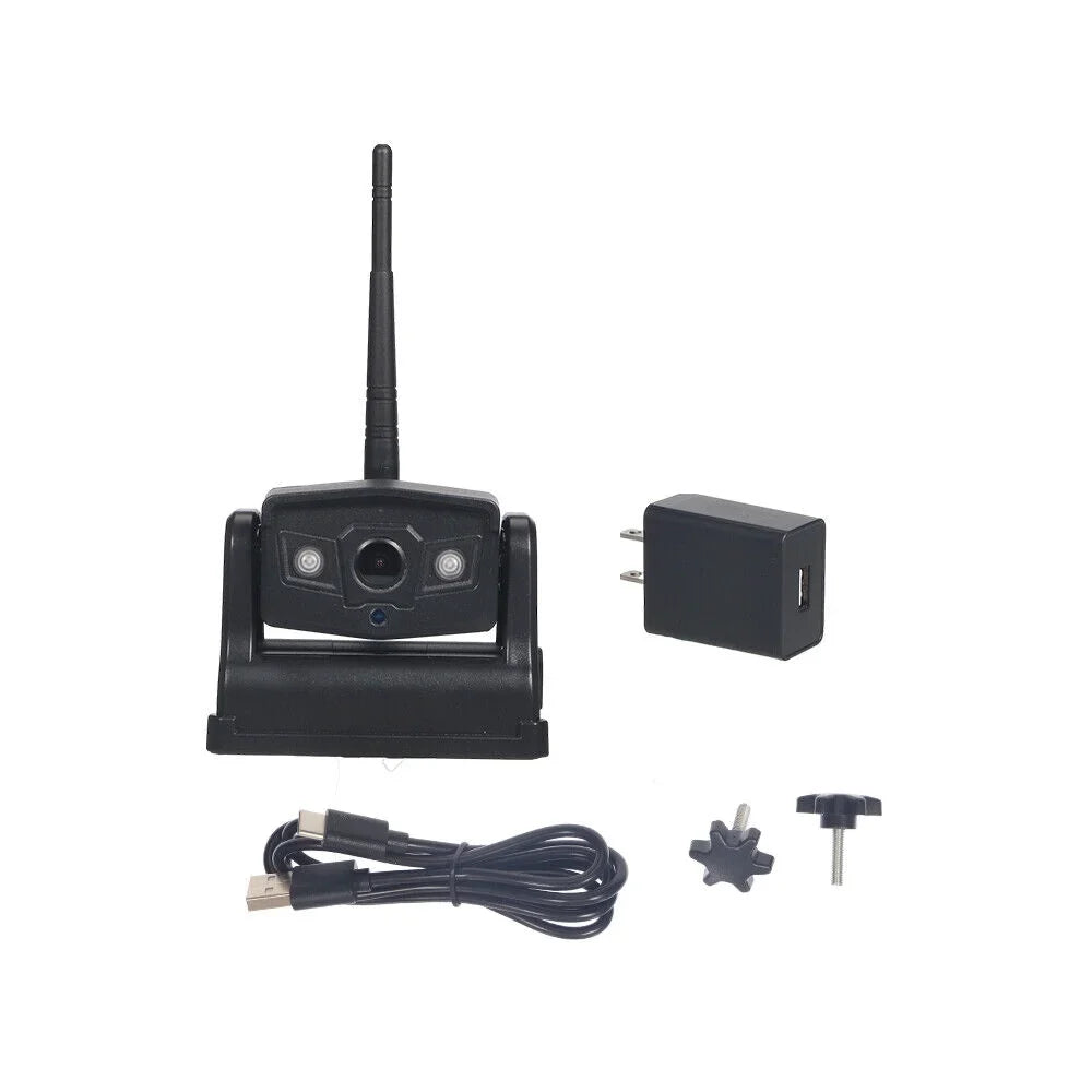 JLLOM 9600mAh Magnetic WiFi Camera - Premium Wireless Backup, Comprehensive Front/Rear Vehicle Views