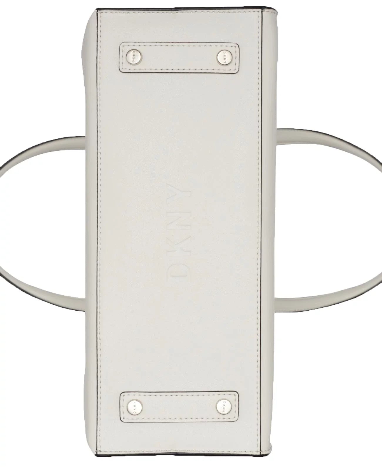 Dkny Jade Tall Signature Handbag Totes (White)