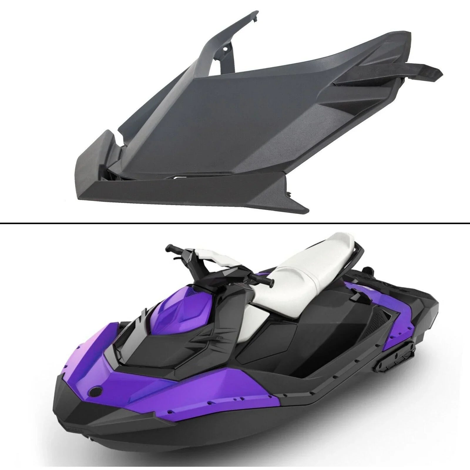 Teledu Front Upper Storage Cargo Bin Protection Deflector Lid For Sea-Doo Spark TRIXX