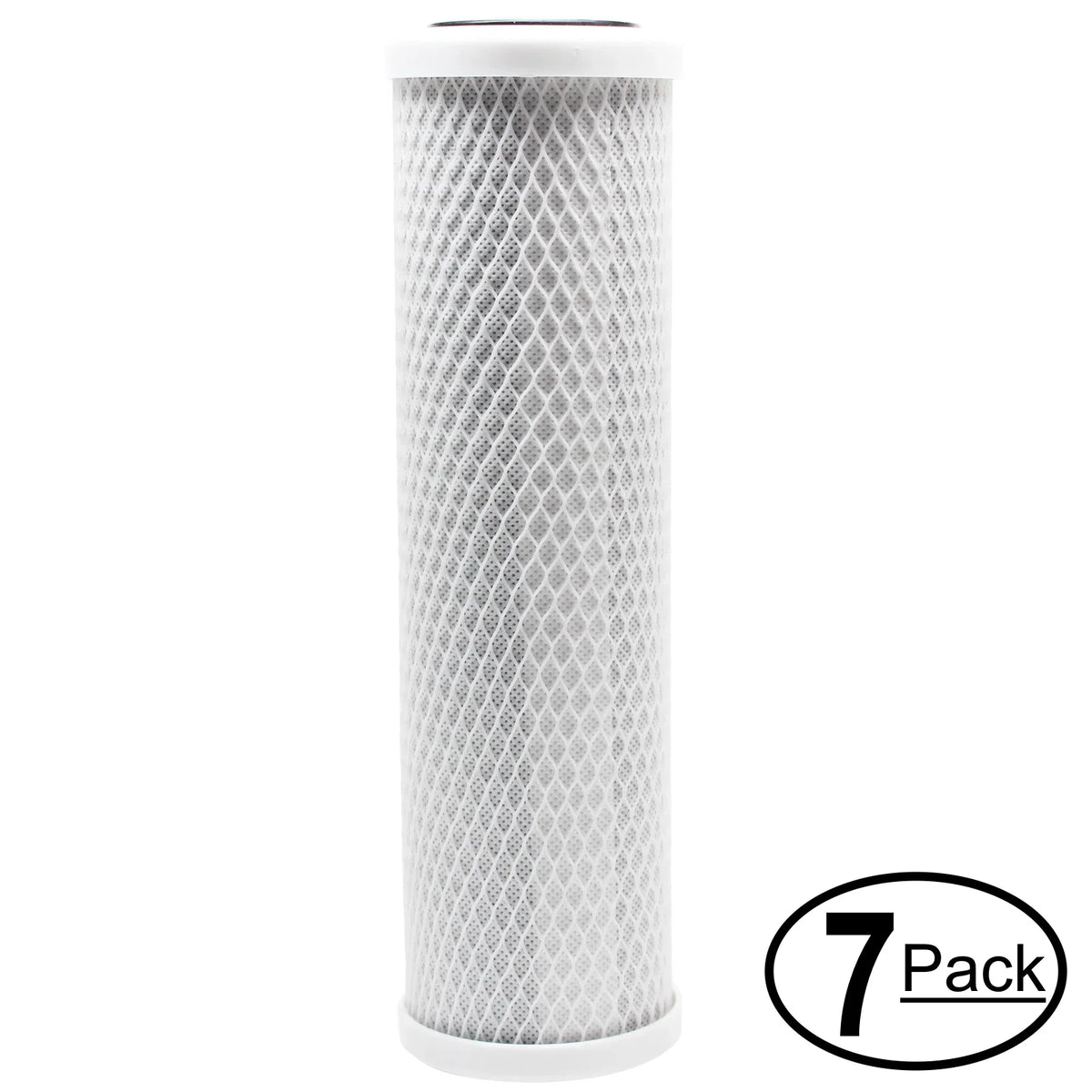 7-Pack Replacement for AquaFX Ballyhoo-C-DI-DI Activated Carbon Block Filter - Universal 10 inch Filter for AquaFX Ballyhoo Zero Waste Water System - Denali Pure Brand