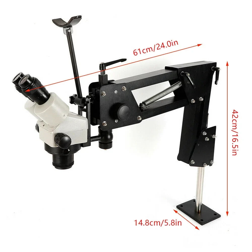 ZhdnBhnos Multi-Directional Microscope Micro Inlaid Mirror Stand with Spring Bracket Gem Diamond Setting Machine Jewelry Making Tool