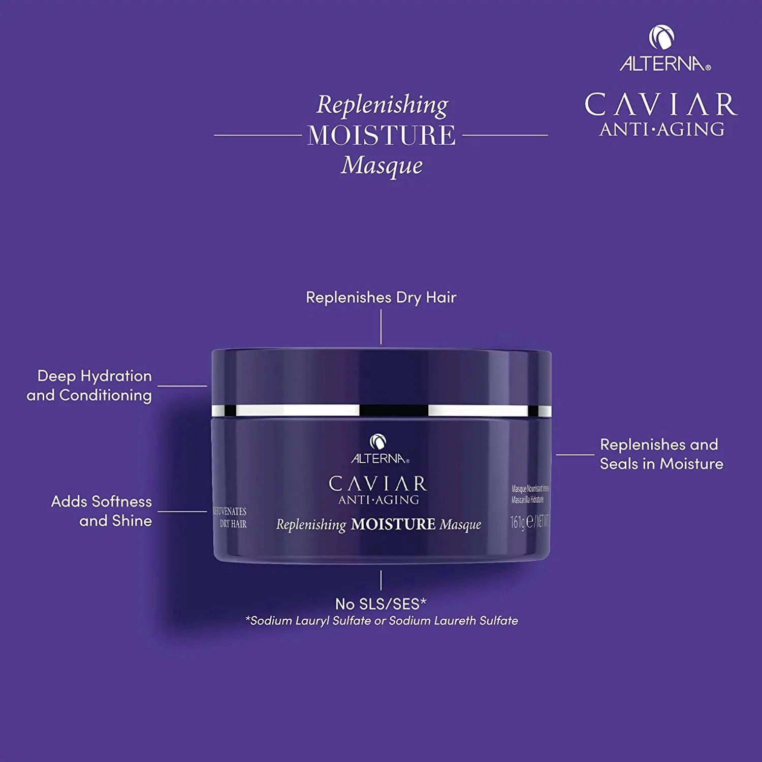 Alterna Caviar Anti-Aging Replenishing Moisture Hair Masque, 5.7 Oz