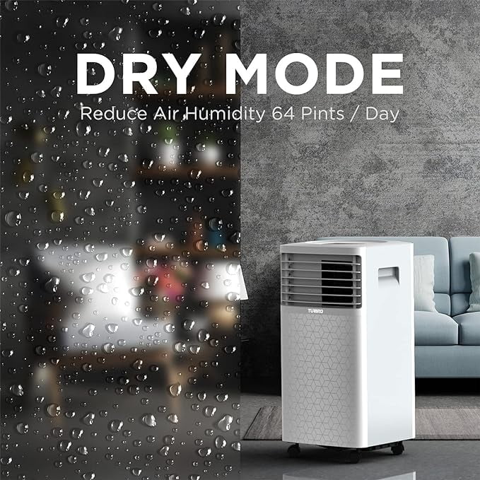 Open Box TURBRO Greenland 10,000 BTU ASHRAE Air Conditioner Dehumidifer GLP06AC - WHITE