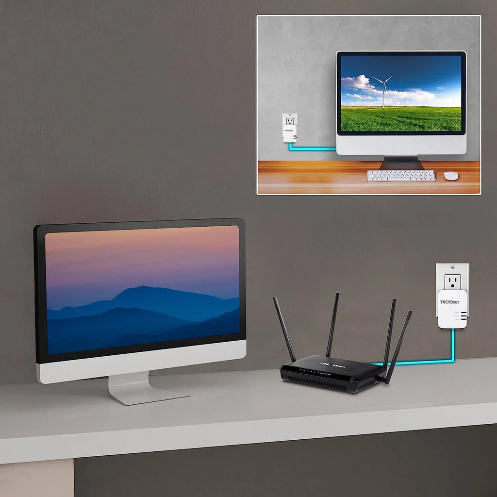 TRENDnet TPL-422E Powerline 1300 AV2 Adapter