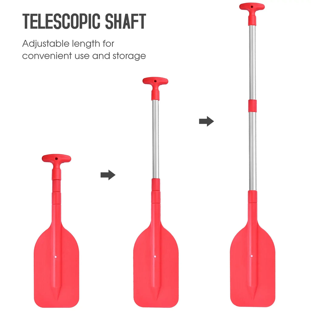 Tomfoto Telescopic Paddle Portable Collapsible Adjustable Craft Paddle