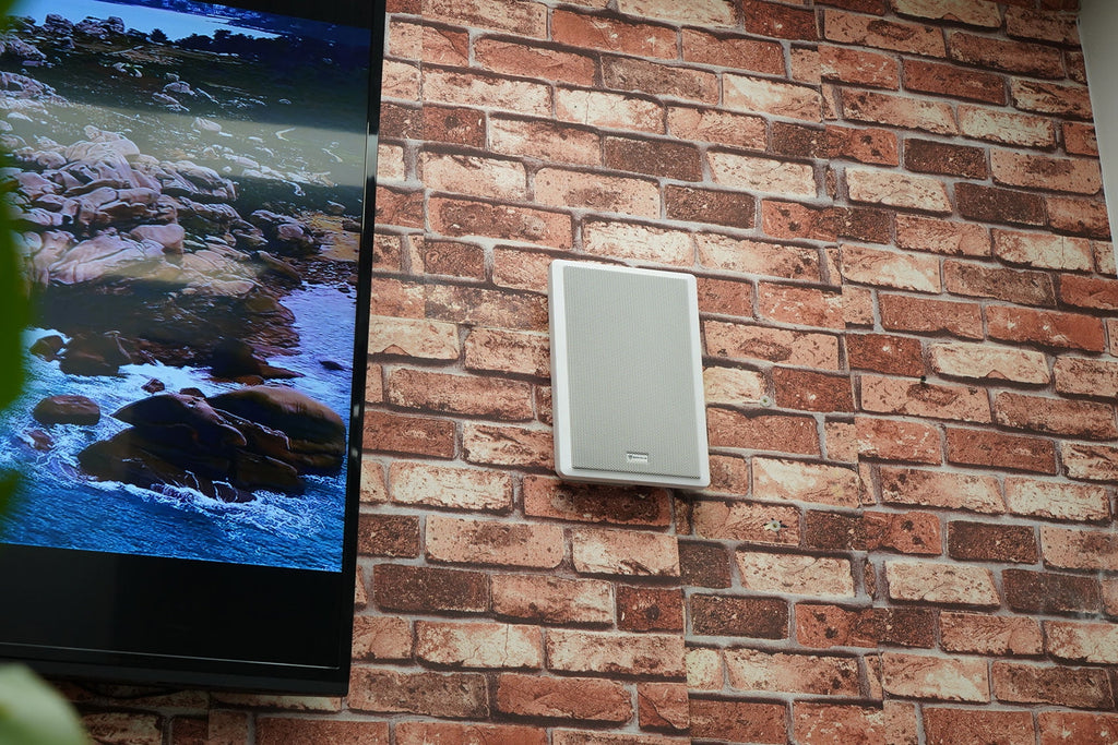 JBL 2-Channel Amplifier+(12) Slim White Wall Speakers for Restaurant/Bar/Cafe