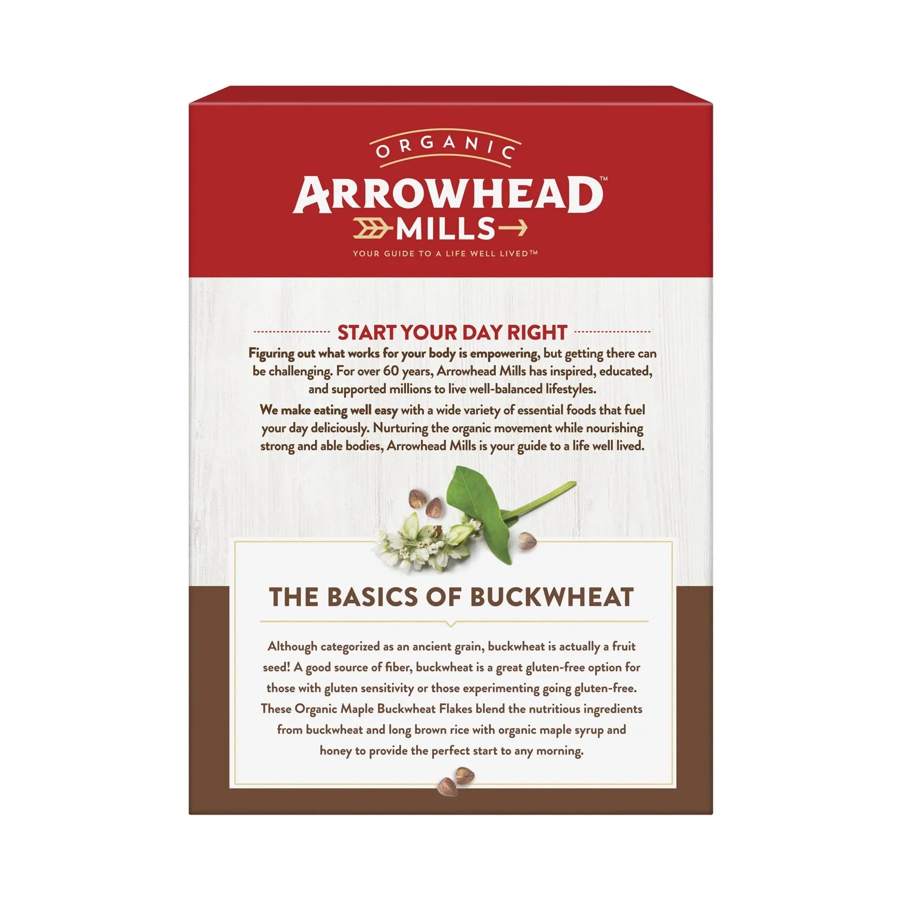 Arrowhead Mills Gluten-Free Organic Maple Buckwheat Flakes - 10 oz