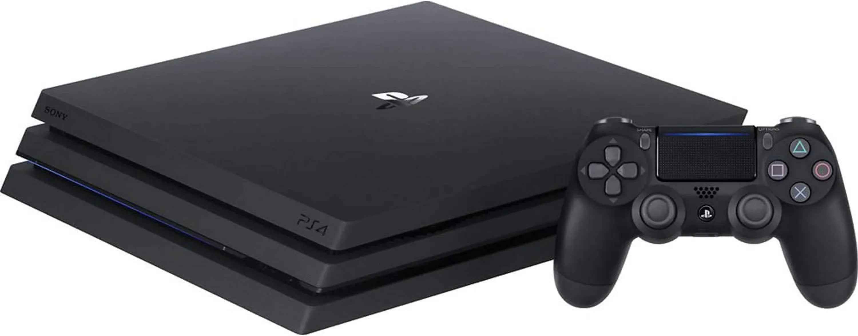Pre-Owned Sony PlayStation 4 Pro 1TB Gaming Console Black HDMI Cable With BOLT AXTION Cleaning Kit Bundle (Refurbished: Like New)