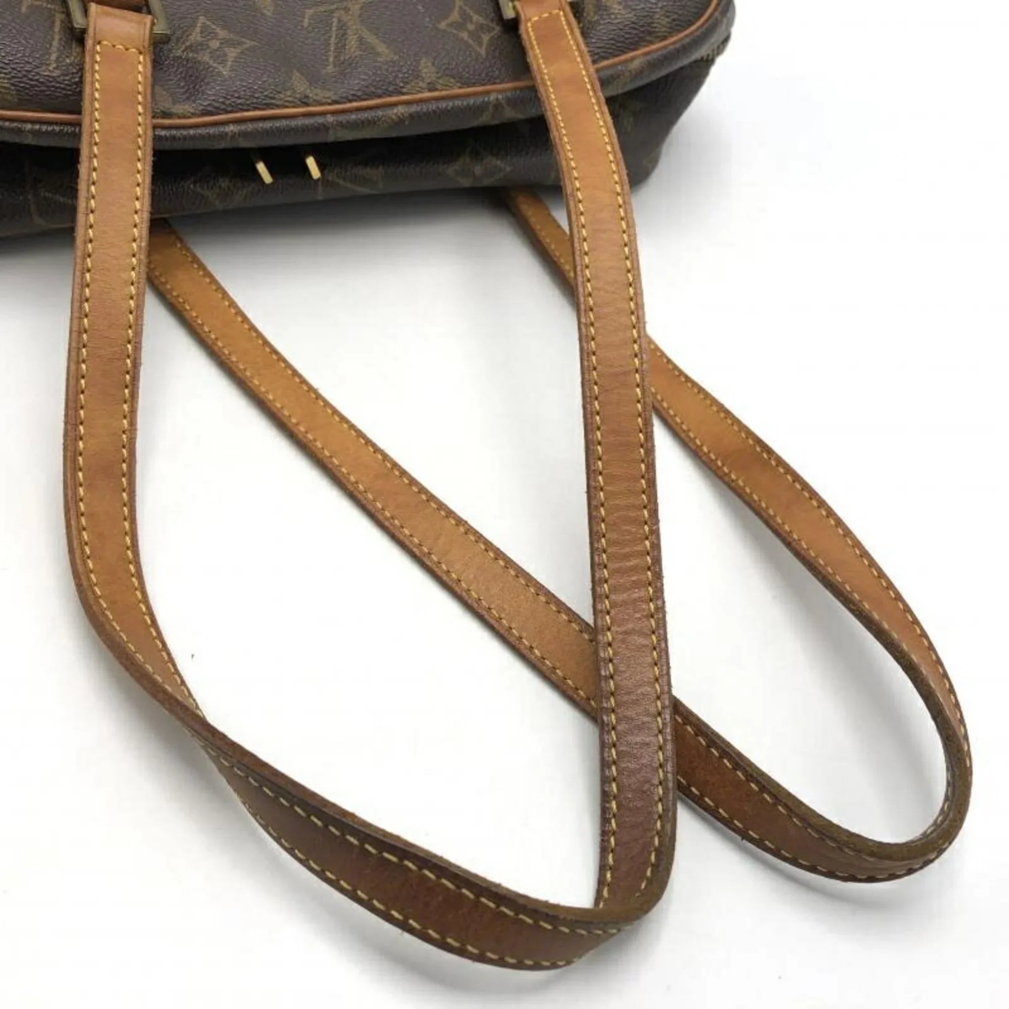 Pre-Owned LOUIS VUITTON Shite MM Handbag M51182 Monogram Brown Louis Vuitton (Good)