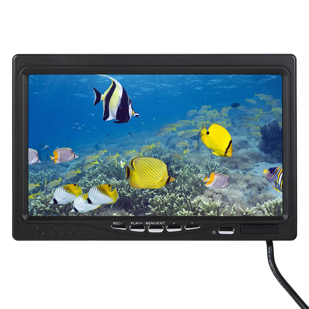 moobody Underwater Fishing Camera Fish Finder with 12LEDs 7Inch/9Inch LCD Display 15M/30M/50M Cable IP68 Waterproof for Sea Lake Vessel Ice Fishing