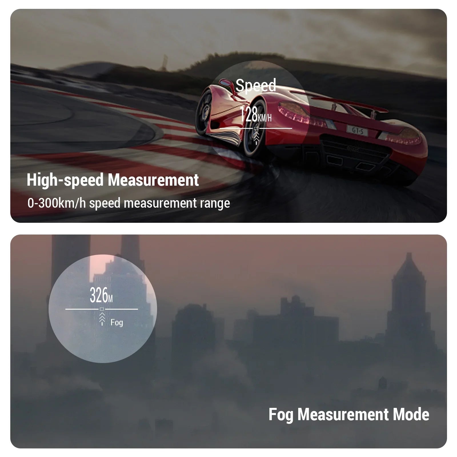moobody Digital Measurement Rangefinders, Monocular Telescope with 600M / 800M / 1000M , Perfect for