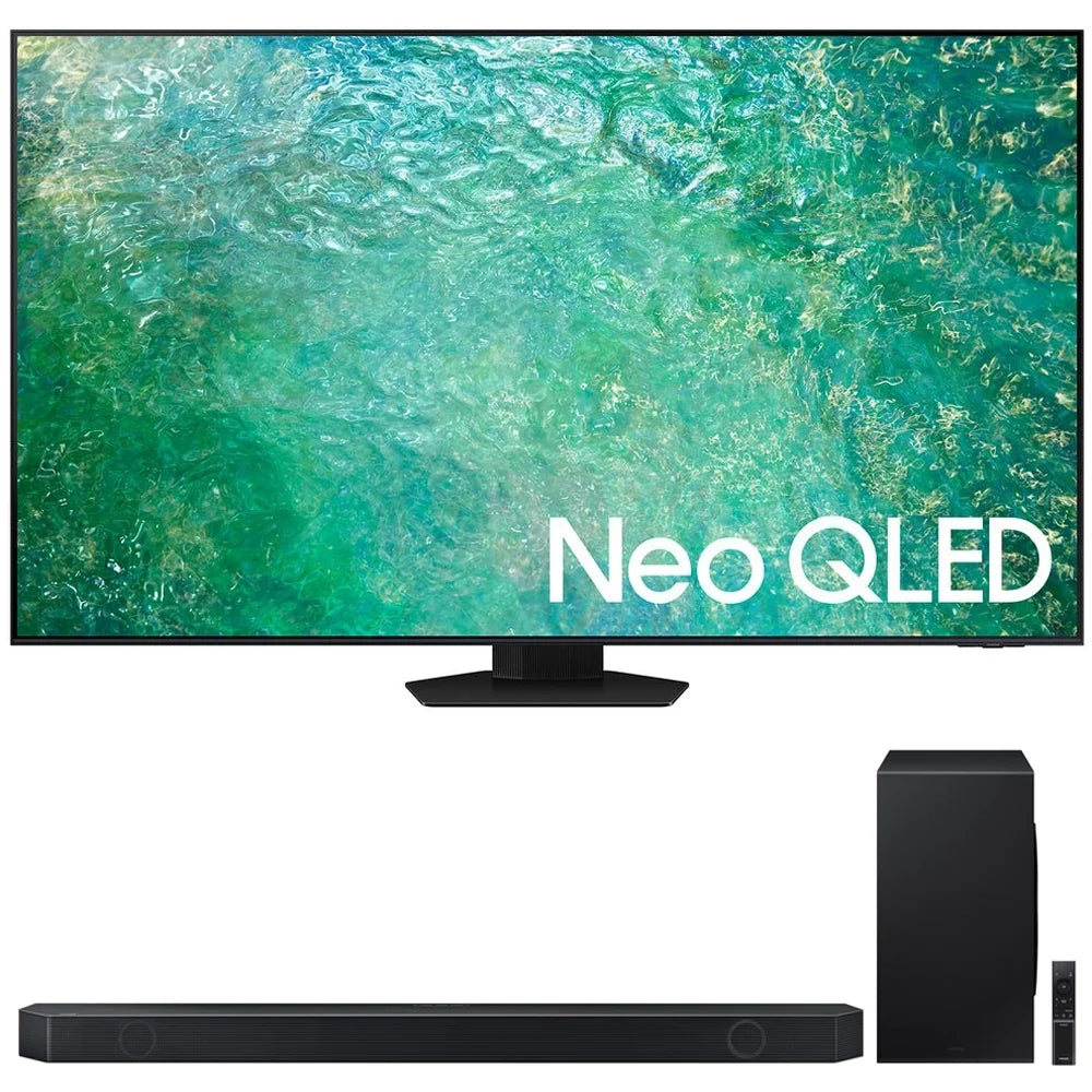Samsung QN65QN85CA 65 Inch Neo QLED 4K Smart TV (2023 Model) Bundle with Q-series 7.1.2 ch. Wireless Dolby ATMOS Soundbar w/ Q-Symphony