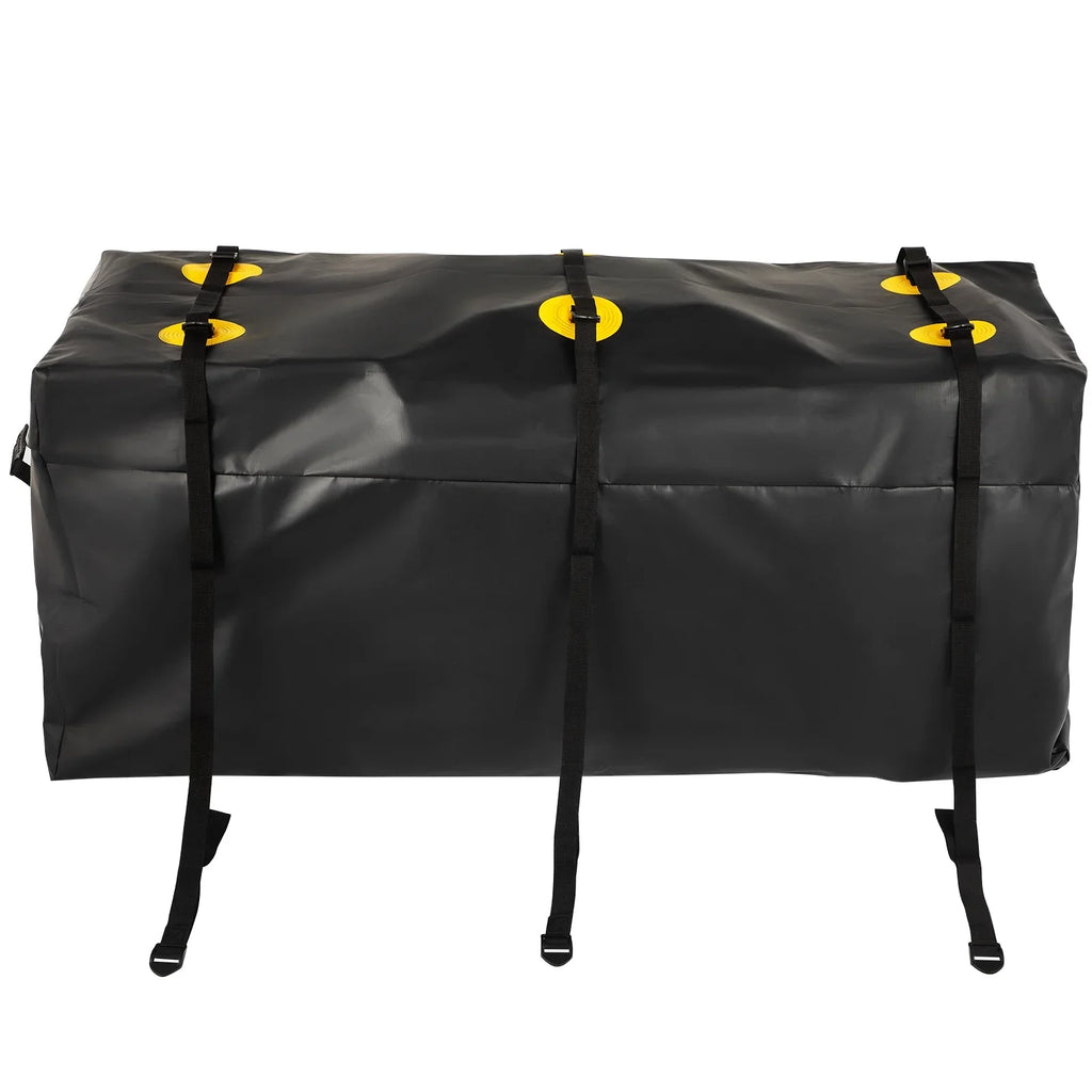 BENTISM Hitch Cargo Carrier Bag, Waterproof 840D PVC, 60"x24"x26" (22 Cubic Feet), Heavy Duty Cargo Bag for Hitch Carrier with Reinforced Straps, Fits Car Truck SUV Vans Hitch Basket