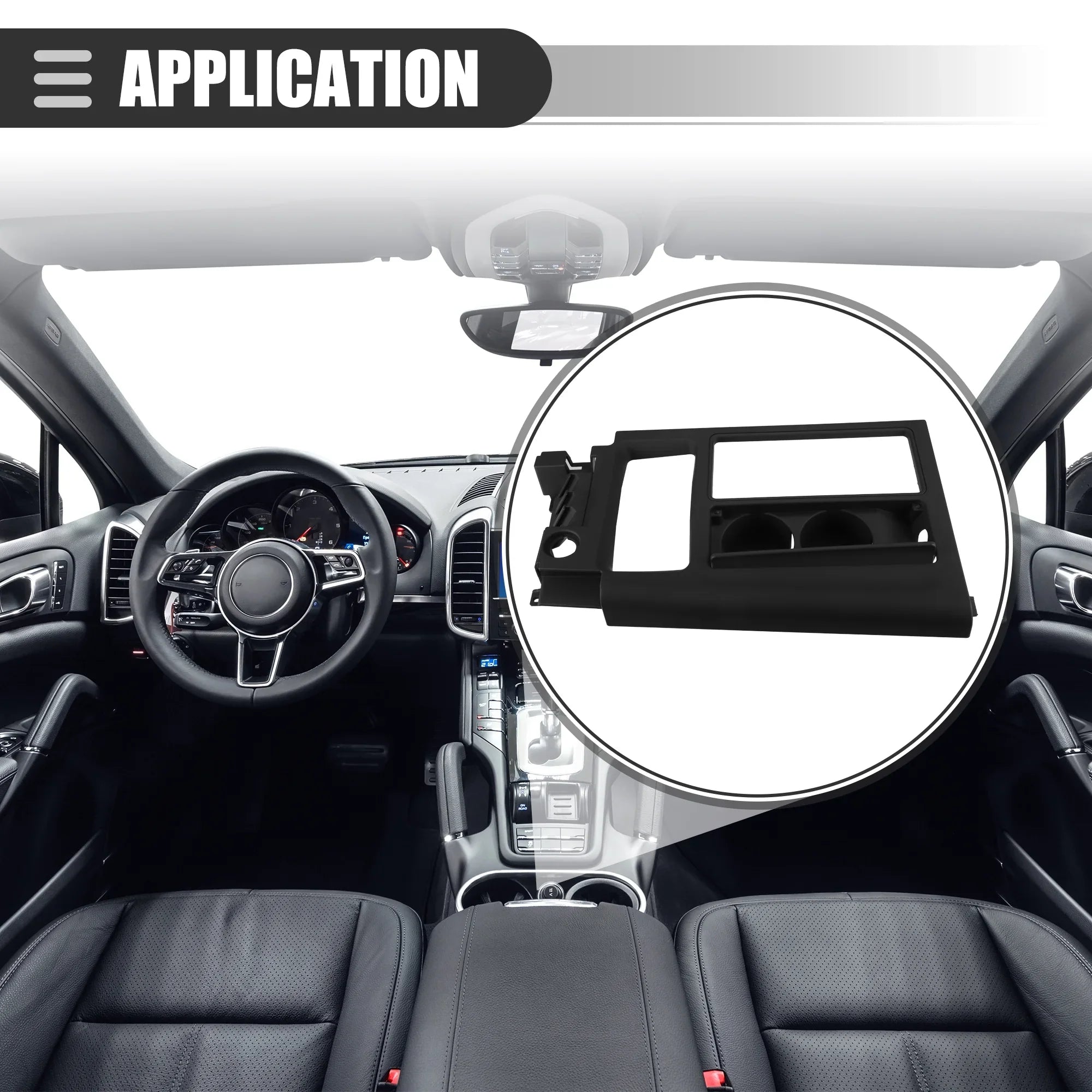Unique Bargains Car Cup Holder Replacement for Chevrolet Corvette 1994 Plastic No.10161884 Black