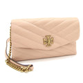 Pre-Owned Tory Burch Shoulder Kira Chevron Chain 64068 Beige Leather Women's TORY BURCH (Good)