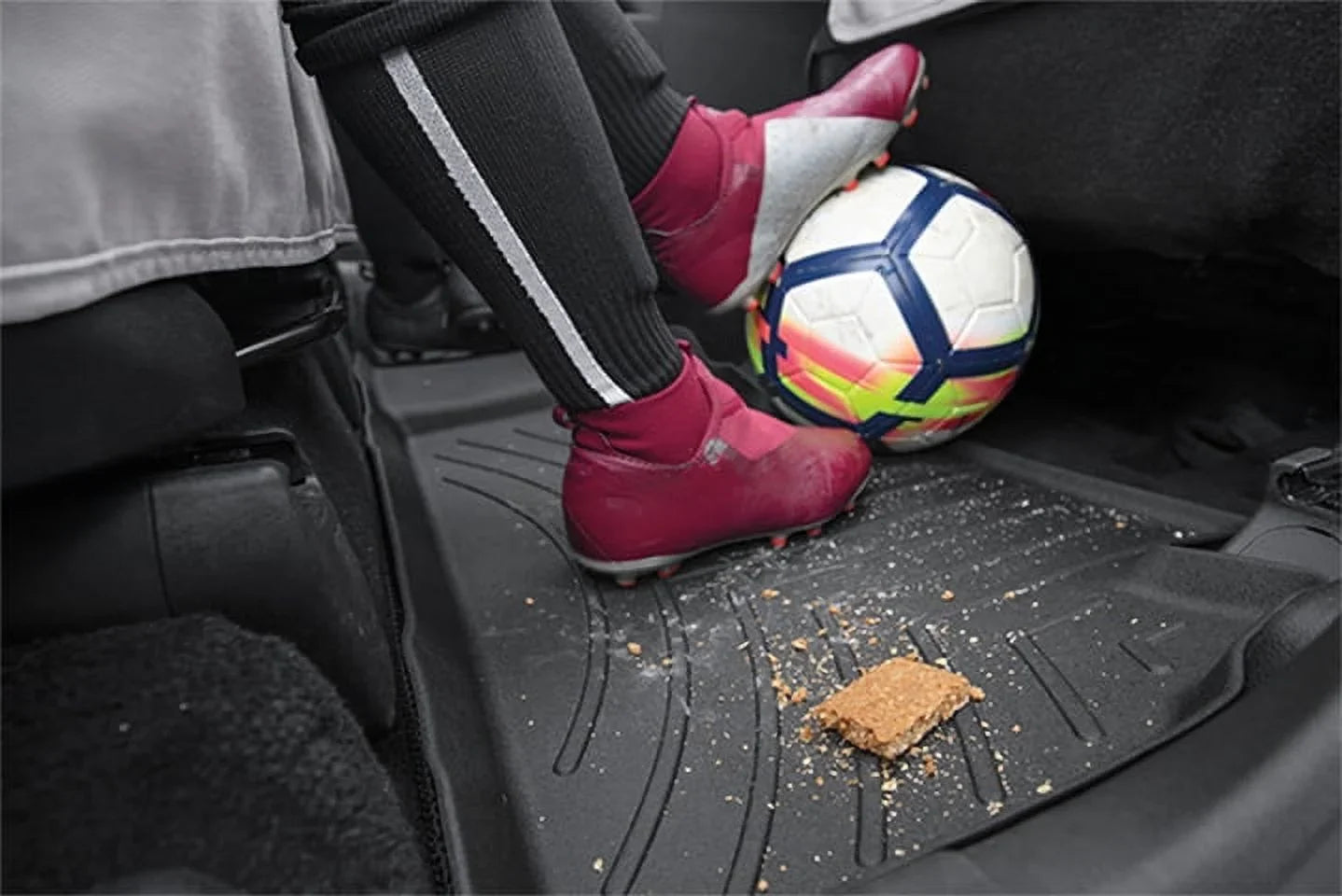 Climate Custom Fit FloorLiners Fitting with 2009-2013 Ford Transit Connect - 1st Row (Driver & Passenger), Tan