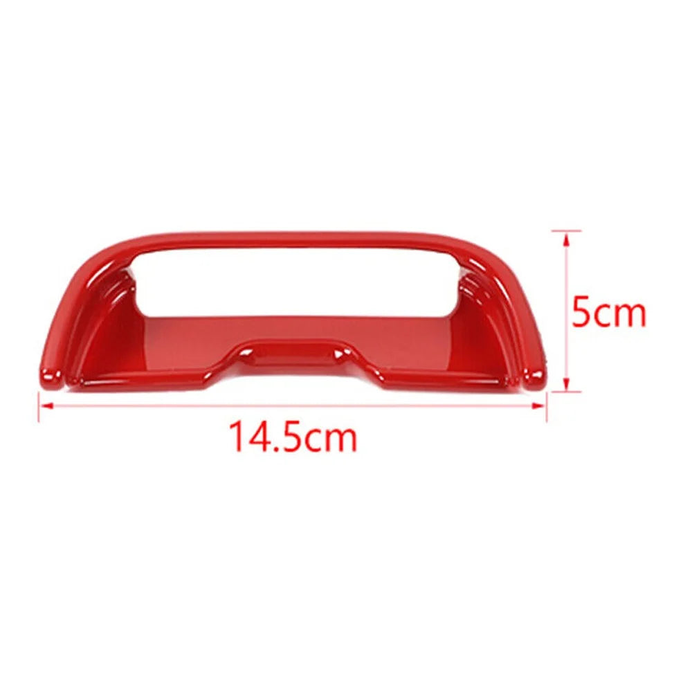 Teledu ABS Red Center Console Armrest Button Trim , 2pcs m