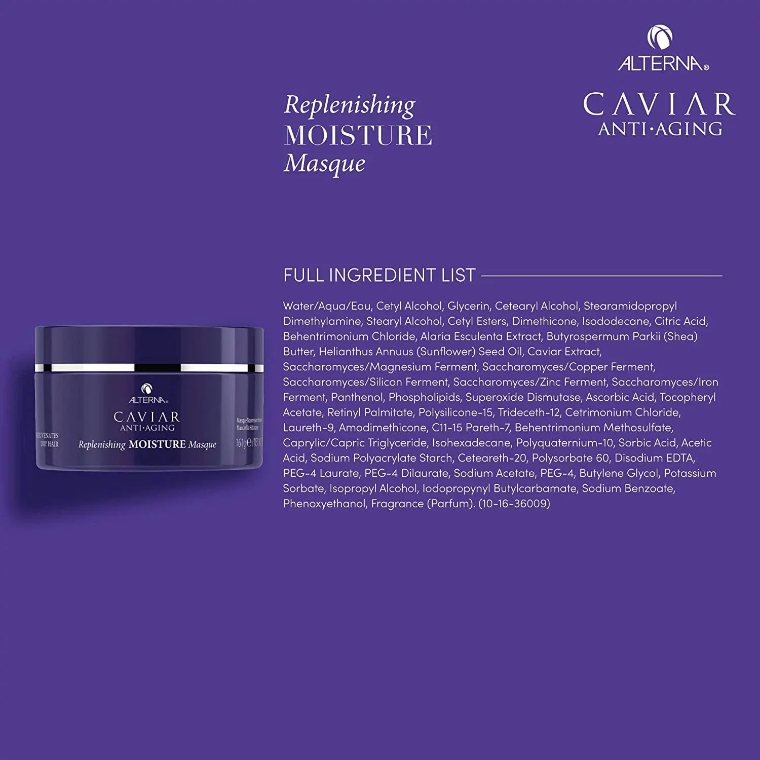 Alterna Caviar Anti-Aging Replenishing Moisture Hair Masque, 5.7 Oz