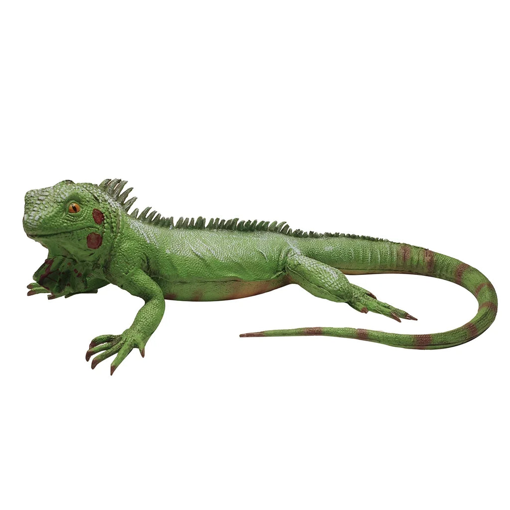 Life Size Green Iguana Reptile XL Foam Filled Rubber Lizard Large Bearded Dragon Giant Movie Prop