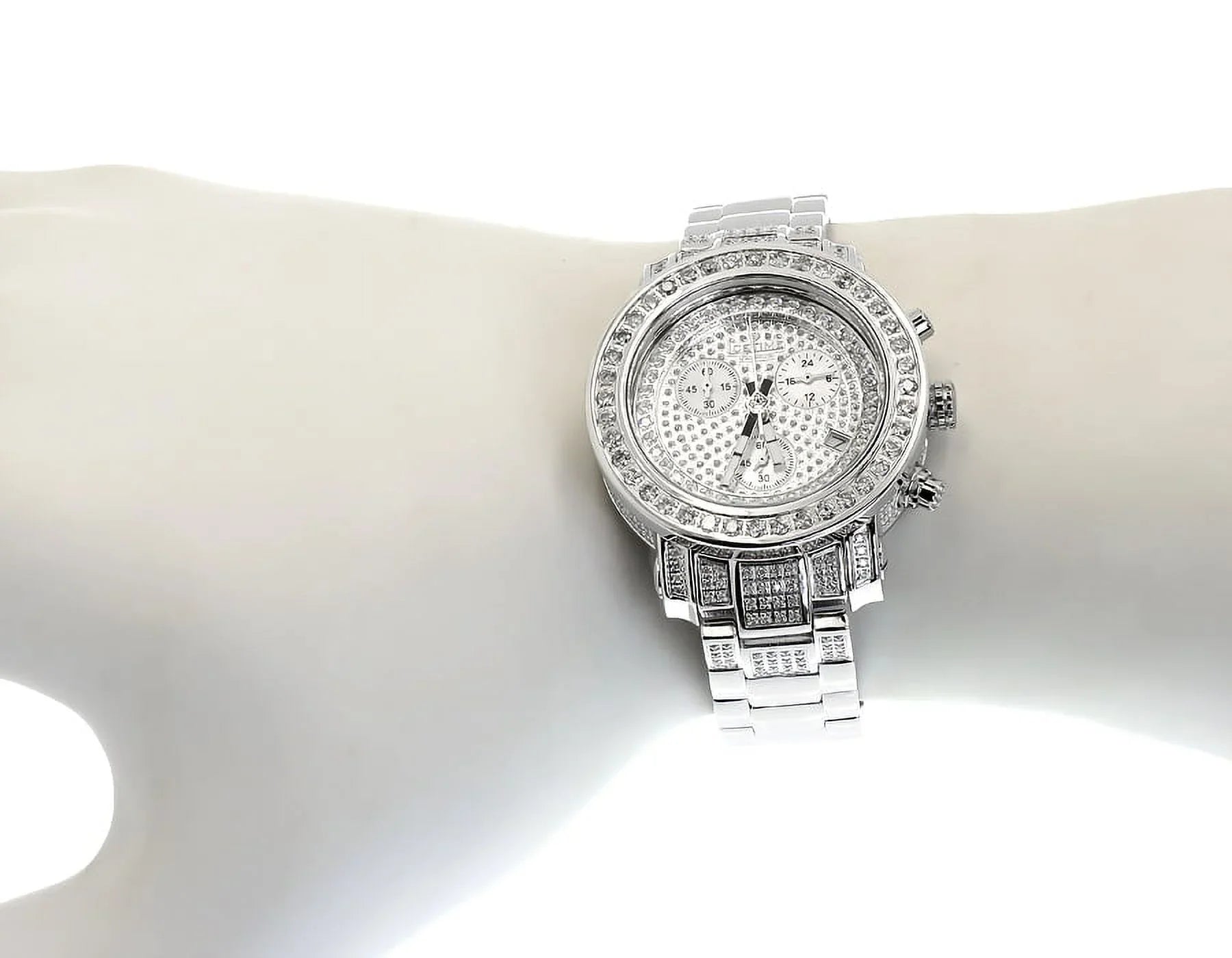 Ladies White Icetime Platinum Diamond Watch PT 01(3 ct)
