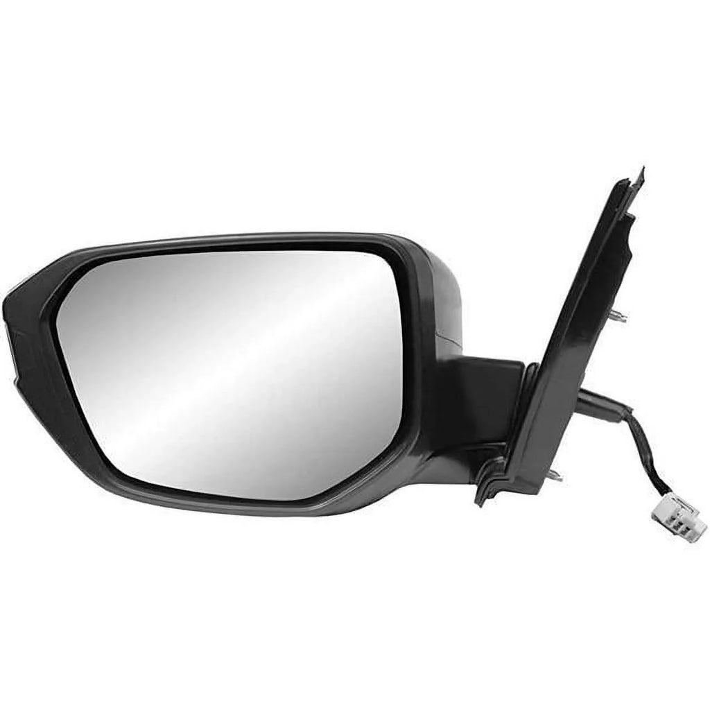 K-Source Driver Side Mirror for HONDA Civic Hatchback, (textured black w/PTM Coating foldaway), w/o turn signal, w/o camera, L, P(17-20) 63634H