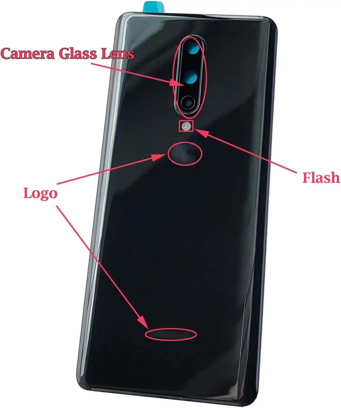 for OnePlus 8 Rear Panel Back Glass Door Wrap Replacement for OnePlus 8 6.55,8 5G UW Verizon,8 5G