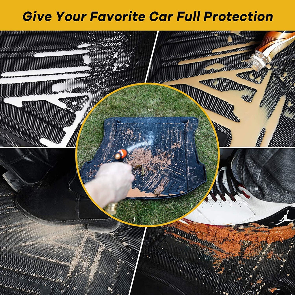 Car Rear Trunk Liner Cargo Mat Carpet for Toyota RAV4 2006-2012 Easy to Install