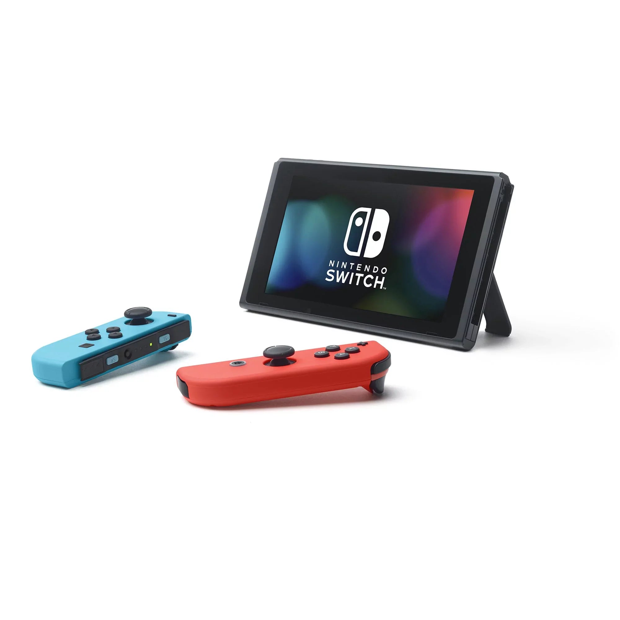 Nintendo Switch Joy-Con Neon Blue/Red Console Bundle: Mario Kart 8 Deluxe Full Game Download | 3 Months Nintendo Switch Online Membership | with Mazepoly Accessories