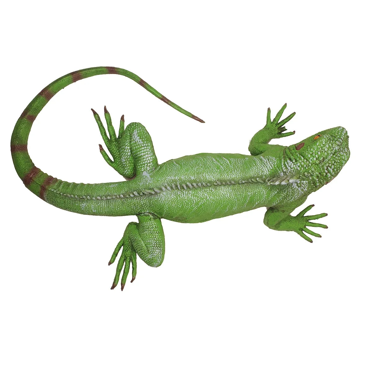 Life Size Green Iguana Reptile XL Foam Filled Rubber Lizard Large Bearded Dragon Giant Movie Prop