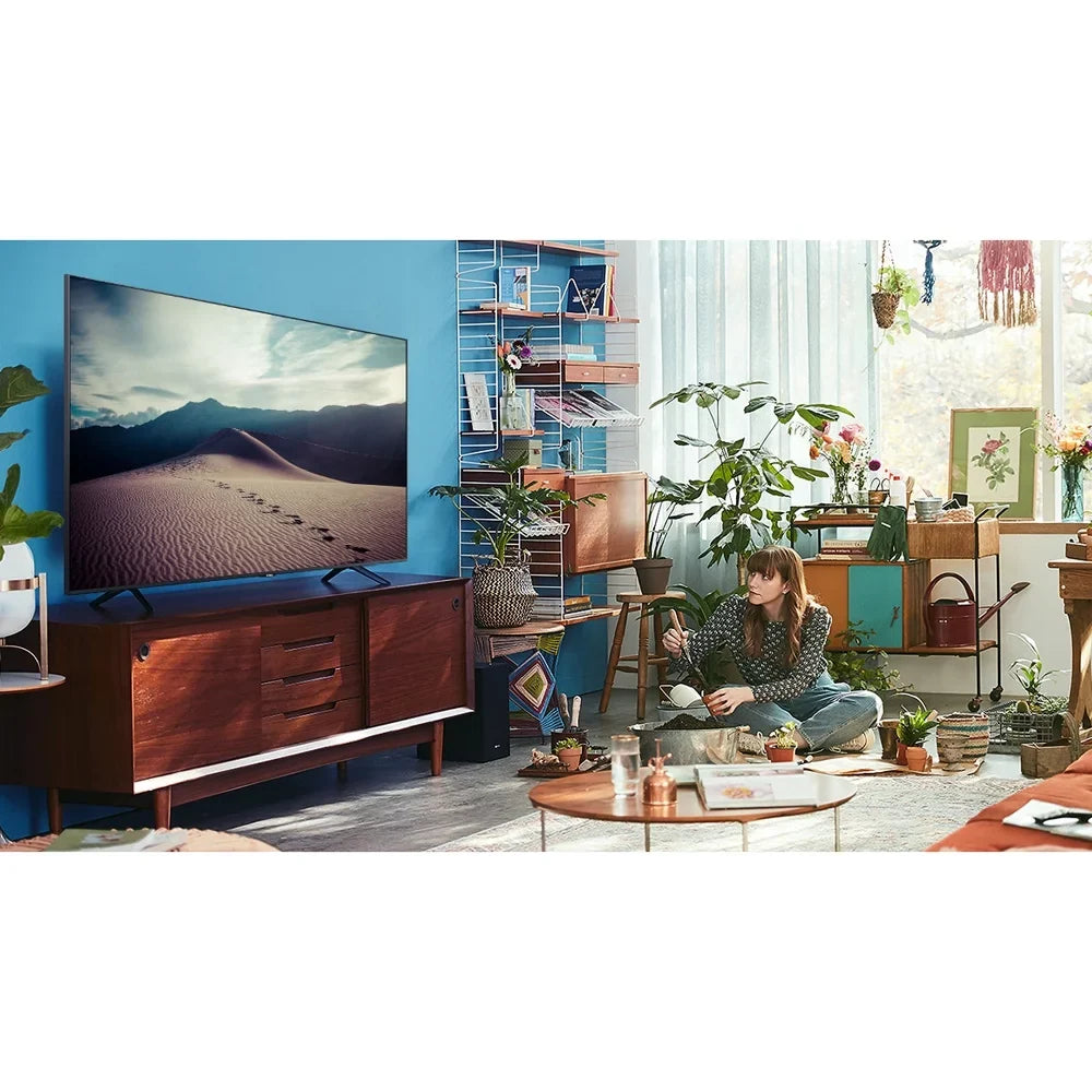Samsung UN85TU8000 85" 4K Ultra HD Smart LED TV (2020 Model) Bundle with Premiere Movies Streaming 2020 + 30-100 Inch TV Wall Mount + 6-Outlet Surge Adapter + 2x 6FT 4K HDMI 2.0 Cable